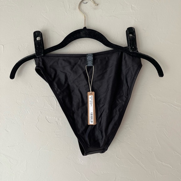 🖤SKIMS SHINE SWIM MID WAIST BIKINI BOTTOM IN ONYX XS - Picture 6 of 6